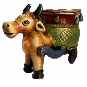 Terra cotta Bull flowerpot Showpiece