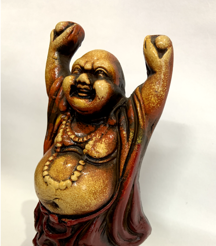 Terracotta Laughing Buddha Auspicious Showpiece - Image 2