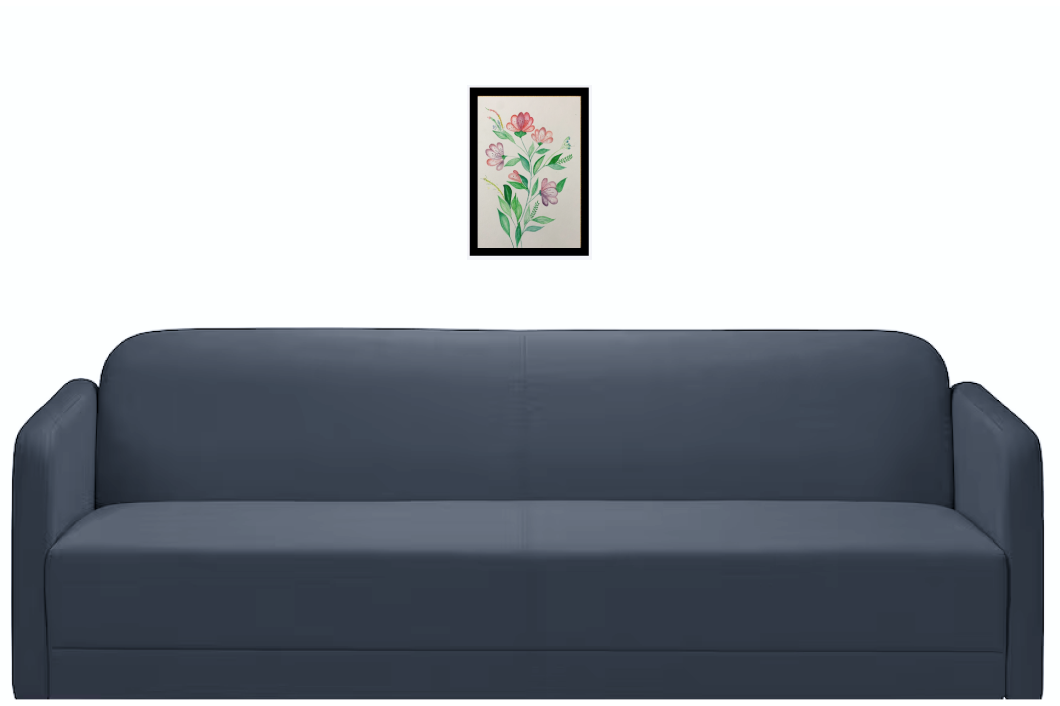 Handmade Floral Wall Art on 300 GSM Paper | A4 Size Botanical Illustration with Frame | Minimal Home Décor - Image 3